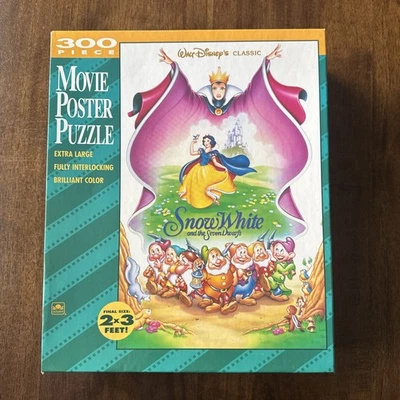 Walt Disney's Classic Blancanieves 300 piezas Póster de película rompecabezas dorado nuevo precintado Foto 1 de 4