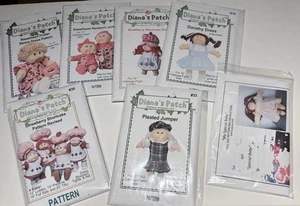 Cabbage Patch Kids und ähnliche weiche Skulptur Puppenkleidung Muster Lot 7 - Bild 1 von 8