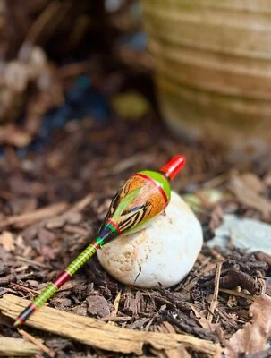 Handmade Pike Float - Cork and Balsa wood / Parakeet & Pheasant Feather  - Image 1 of 4