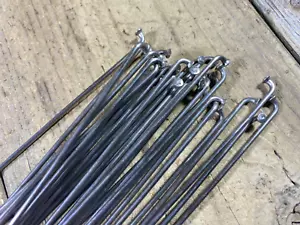 VINTAGE “I” Spokes 295 mm 14G J-BEND LOT OF 32 Spoke Bundle - Picture 1 of 2