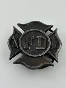Vintage 1979 Breitenbach’s Fire Department FD Metal Belt Buckle - Picture 1 of 5