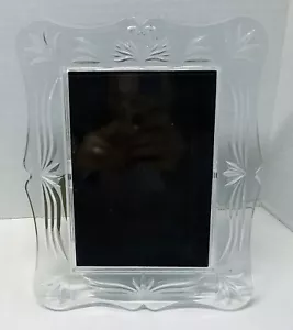 Waterford Crystal Heirloom Picture Photo Frame 5x7 Photo Heavy Beautiful Decor - Picture 1 of 13