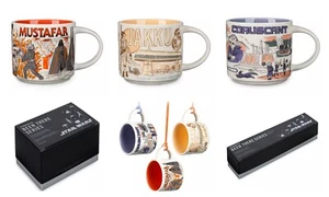 NEW Starbucks Star Wars Been There MUSTAFAR CORUSCANT JAKKU Mug & Ornament Set - Picture 1 of 16