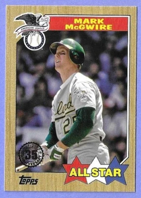 2022 Topps 35th Anniversary- AM-League All Star Mark McGwire # 87AS-8 - Image 1 of 2