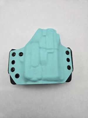 New Kaluban Cloak Glock 26 27 G26 W/ TLR6 Light Owb Hip RH Holster Kydex Blue - Image 1 of 3