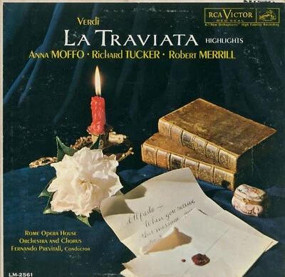 Verdi La Traviata Highlights Vinyl Record Mono RCA LM-2561 Moffo Previtali - Image 1 of 4