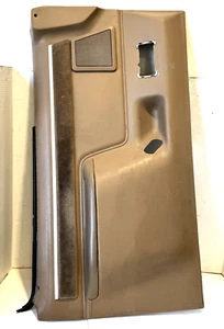1987-1991 Ford F150 F250 F350 XLT LARIAT BROWN POWER DOOR CARD DRIVER LEFT OEM - Picture 1 of 15