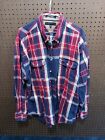 Tommy Hilfiger Men's 2XL Button Shirt Long Sleeve Plaid Multicolor 