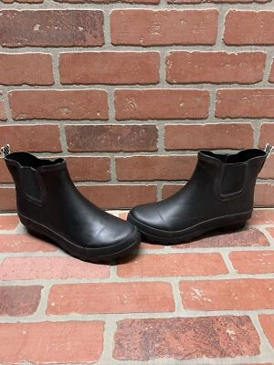 CALL IT SPRING Black Synthetic Pull On Water Resistant Ankle Boots Womens Size 9 - Image 1 of 4