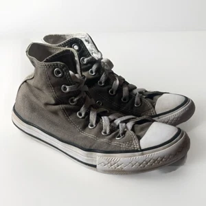 Converse Chuck Taylor Youth Size 3 Gray All Star High Top Sneaker Athletic Shoes - Picture 1 of 9