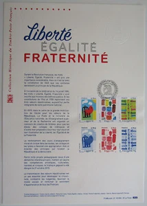Document Philatélique 1er Jour : 34 2016 - Liberté Egalité Fraternité - Picture 1 of 1