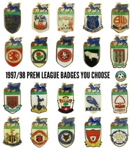 1997/98 FA Premier League Badges You Choose Badge Football Premiership - Picture 1 of 20