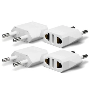 4 Pack European Travel Plug Adapter US to Europe Plug Adapter European Adapte... - Picture 1 of 6