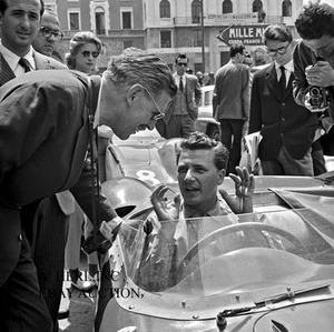 Porsche 550 Spyder RS & Hans Herrmann - 1953 Mille Miglia race – photo - Picture 1 of 1
