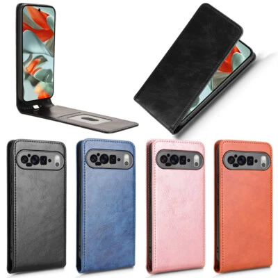 For Google Pixel 9 Pro XL, Vertical Up-Down Leather Wallet Stand Case Cover - Image 1 of 4