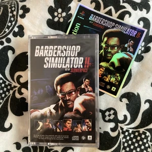 NEW Slowerpace Barbershop Simulator II BLACK cassette #/100 Vaporwave VGM OST - Picture 1 of 3