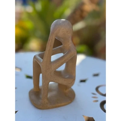 Kenia Jabonera Africana El Pensador Escultura Abstracta Tribus Kisii PLS LEER Foto 1 de 4