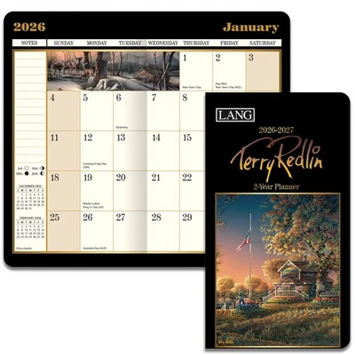 Lang 2026-2027 2 Year Pocket Planner Terry Redlin Diary - Image 1 of 4