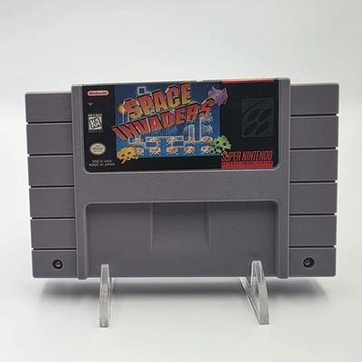 Space Invaders(超级任天堂娱乐系统已测试/工作免费送货 — 第 1/4 张图片