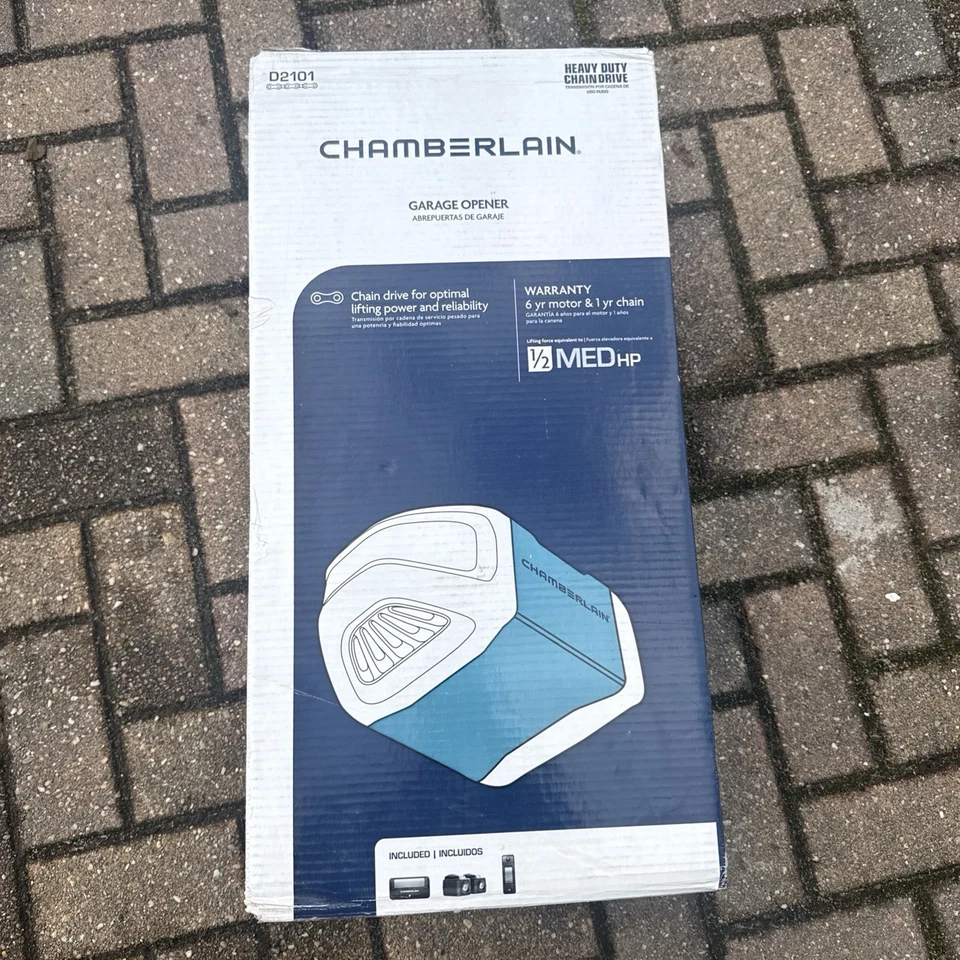 Chamberlain D201 1/2 HP Heavy-Duty Chain Drive Garage Door Opener