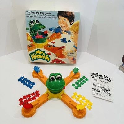 Mr. Mouth Frog Feeding Game 1987 Milton Bradley No. 4042 Tested Works Complete - Image 1 of 4