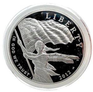 2012-P Star Spangled Banner Commemorative 90% Silver PROOF $1 Dollar In Capsule - Picture 1 of 5