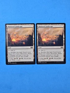 2x Shattered Landscape Tarkir Dragonstorm Commander TDC Mtg Magic Land Karte 390 - Bild 1 von 2