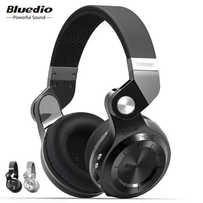 Bluedio T2+ Bluetooth Headphone Wireless Headset Foldable Sport HIFI Earphone - Image 1 of 4