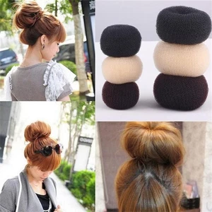 Elegant Women Girls Bun Maker Accessories Hair Tools Ring Magic Donut Shaper - Picture 1 of 13