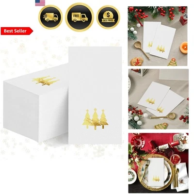 Servilletas de Papel Desechables Lámina Dorada Árboles Toalla de Mano para Fiesta Cena Cocina Foto 1 de 4