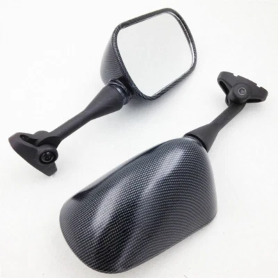 Carbon Left+Right Side Rear View Mirrors For Honda CBR600 F4 F4i 1999-2006  - Image 1 of 4