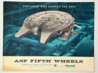 1964 ASF FIFTH WHEELS American Steel Foundaries Amsted Industries brochure de vente