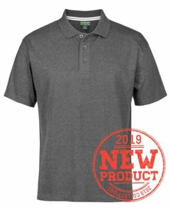 Jb's wear 100% Cotton Jersey Polo Shirts Raised Edging Detail on Knitted Collar - Bild 1 von 18