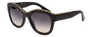 Lanvin Designer Sunglasses Havana Tortoise Gold / Grey Gradient SLN693-01AY-52mm - Bild 1 von 5