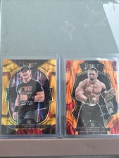 JOHN CENA 2023 PANINI SELECT WWE Gold & Orange Flash PRIZM PARALLEL 01/10