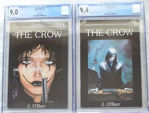 LOT of (2) THE CROW #1 & #2 (Caliber, 1989) CGC 9.0 & 9.4 (NM) - 1st & 2nd Print - Picture 1 of 4