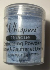 Whispers Opaque Baby Blue  Embossing Powder  1 Fl Ounce Net  NIP - Picture 1 of 3