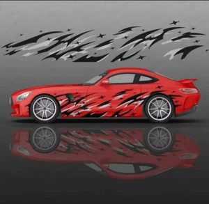 Flame Car Decals; Flame Racing Sport Livery Decal For Both Sides Of Car; Flames - Picture 1 of 1