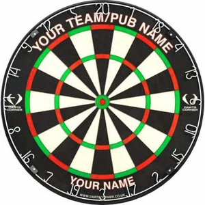 Personalised PRO Dartboard Ultra Thin Wires Pubs Clubs Man Caves - Picture 1 of 2