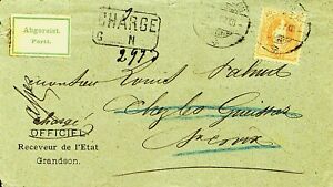 SEPHIL SWITZERLAND 20f ON REDIRECTED COVER W/ CHARGE CACHET FROM GRANDSON