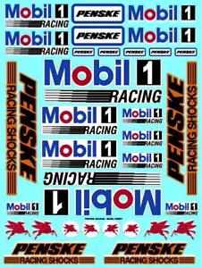 CLEAR VINYL Sticker Sheet #10 - Sponsor Decal 1/24-1/16 Scale DIE CUT - Picture 1 of 12