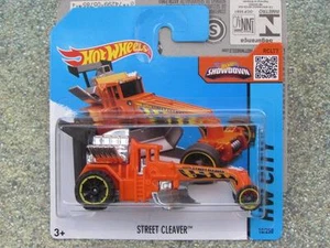 Hot Wheels 2015 #010/250 STREET CLEAVER orange HW City CASE J - Picture 1 of 2