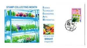 Hydroponics & Butterflies Bright FDI pmk FDC - Picture 1 of 1