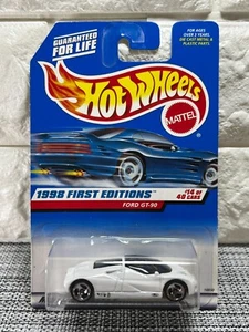 Hot Wheels 1998 First Editions #14 of 40 Cars Ford GT-90 Collector #668 White - Picture 1 of 4