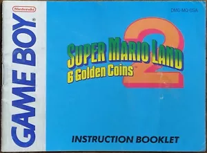 Super Mario Land 2: 6 monete d'oro, solo manuale (Nintendo Game Boy) autentico! - Foto 1 di 8