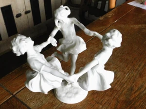 Antigua estatuilla Art Deco Hutschenreuther Alemania MAY DANCE-Karl Tutter-1920 - Imagen 1 de 4