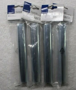 4 x Tauchrohr 200 x 32 mm Waschtisch-Geruchverschluss Chromrohr mit Bördelrand - Bild 1 von 5
