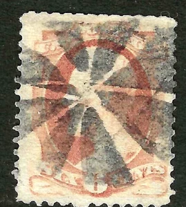 Sc #159/186 SOTN Radial Wedges Fancy Cancel 6 Cent Lincoln 1871-79 US 10E67 - Picture 1 of 1