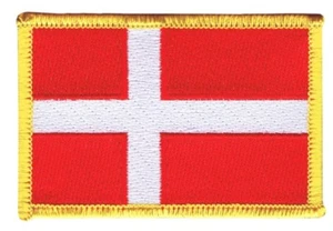 Dänemark Aufnäher Flaggen Fahnen Patch Aufbügler 8x6cm - Bild 1 von 1