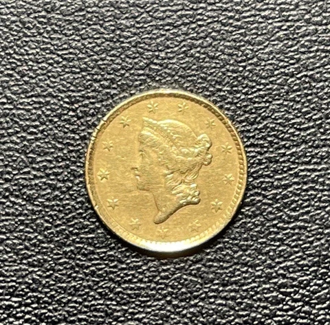 1852 Gold Dollar Cleaned Cover
